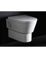EAGO WD332 Modern Wall Mounted Dual Flush White Ceramic Toilet Bowl