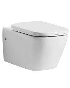 EAGO WD390 White Modern Ceramic Wall Mounted Toilet Bowl