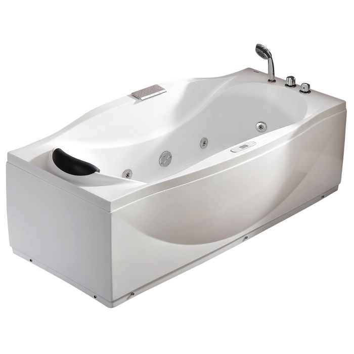 Jetted Tub | 67 inch Whirlpool Tub with Heater, Rectangular Bathtub