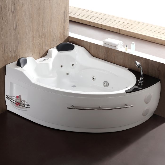 Corner Acrylic White Whirlpool Bathtub, Jacuzzi Whirlpool Bathtub Heater Manual Pdf