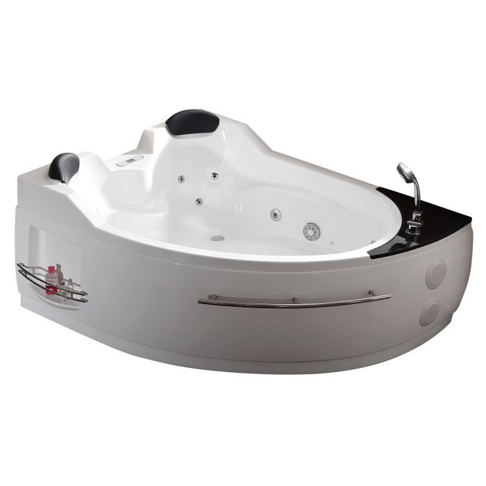 Corner Acrylic White Whirlpool Bathtub, Jacuzzi Whirlpool Bathtub Heater Manual Pdf